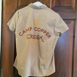 Disney Camp Copper Creek Villas & Cabins Dickies button-front womens Small Shirt